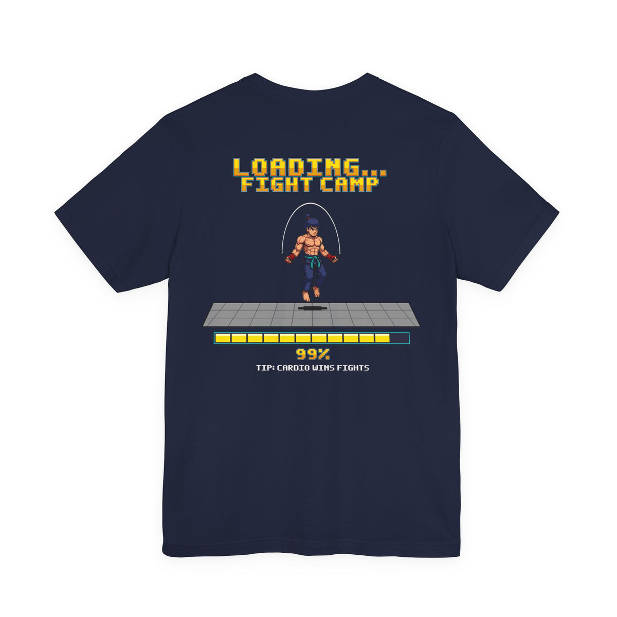 Boxing Shirt - Loading Fight Camp - Retro Pixel Art Tee