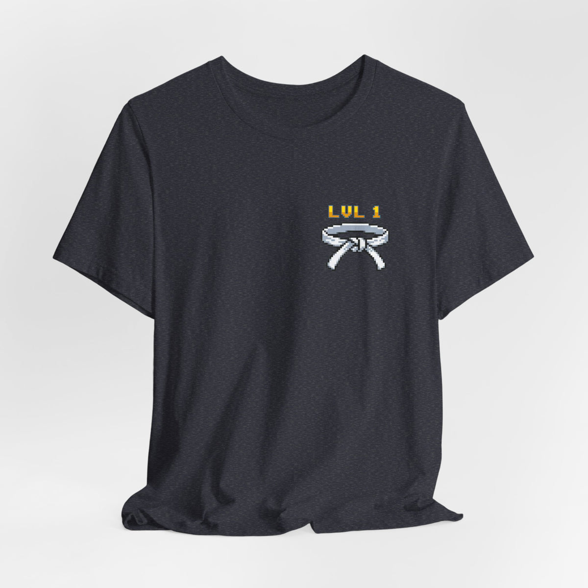 BJJ Shirt - Level Up Belt Ranks - Retro Pixel Art Tee