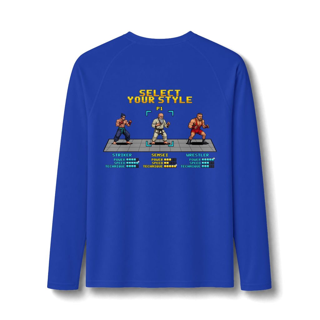 Martial Arts Rash Guard - Select Your Style: Sensei - Pixel Art Rashguard