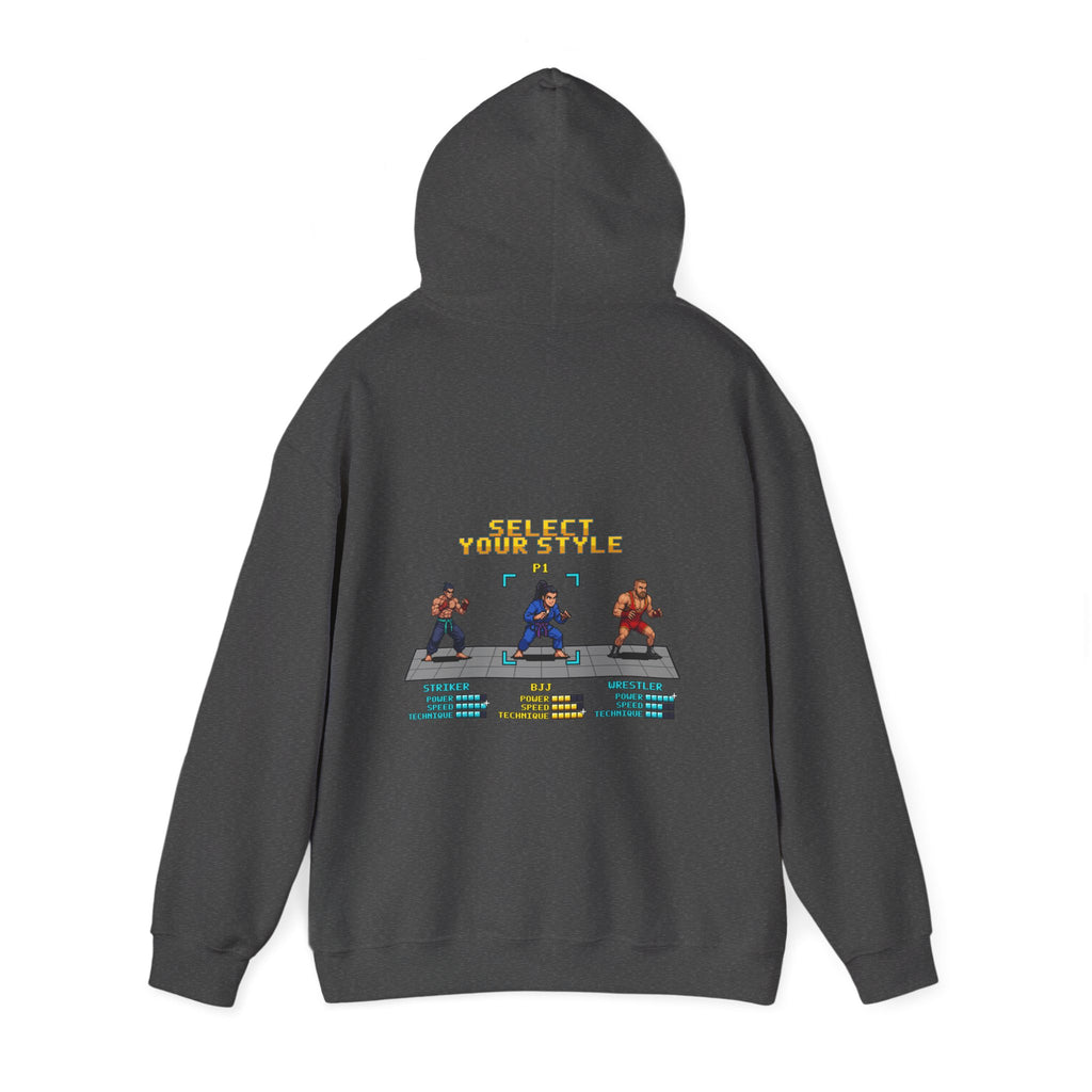 Womens BJJ Hoodie - Select Your Style - Retro Pixel Art Hoodie