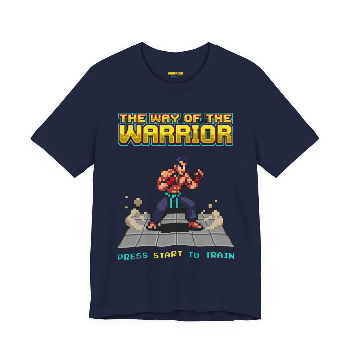 Martial Arts Shirt - Press Start to Train - Retro Pixel Art Tee