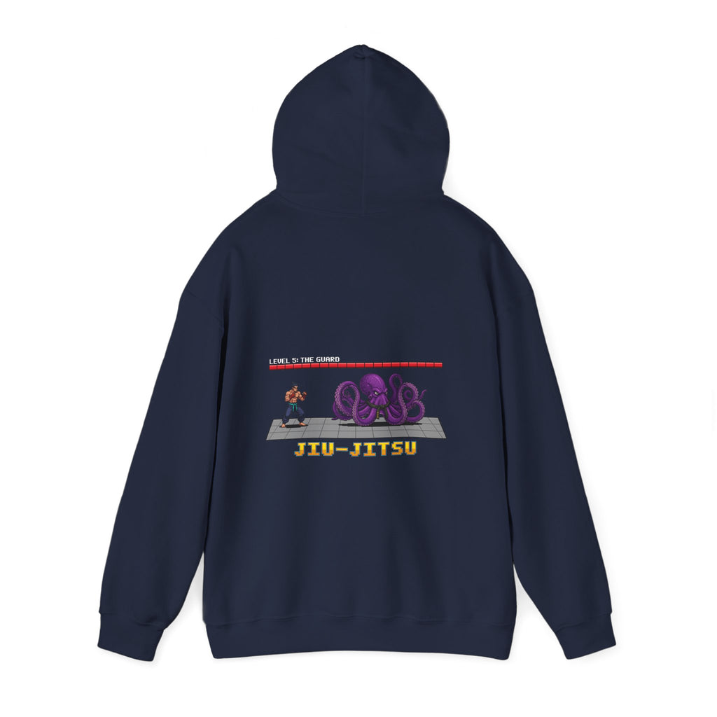 BJJ Hoodie - Octopus Guard Final Boss - Retro Pixel Art Hoodie