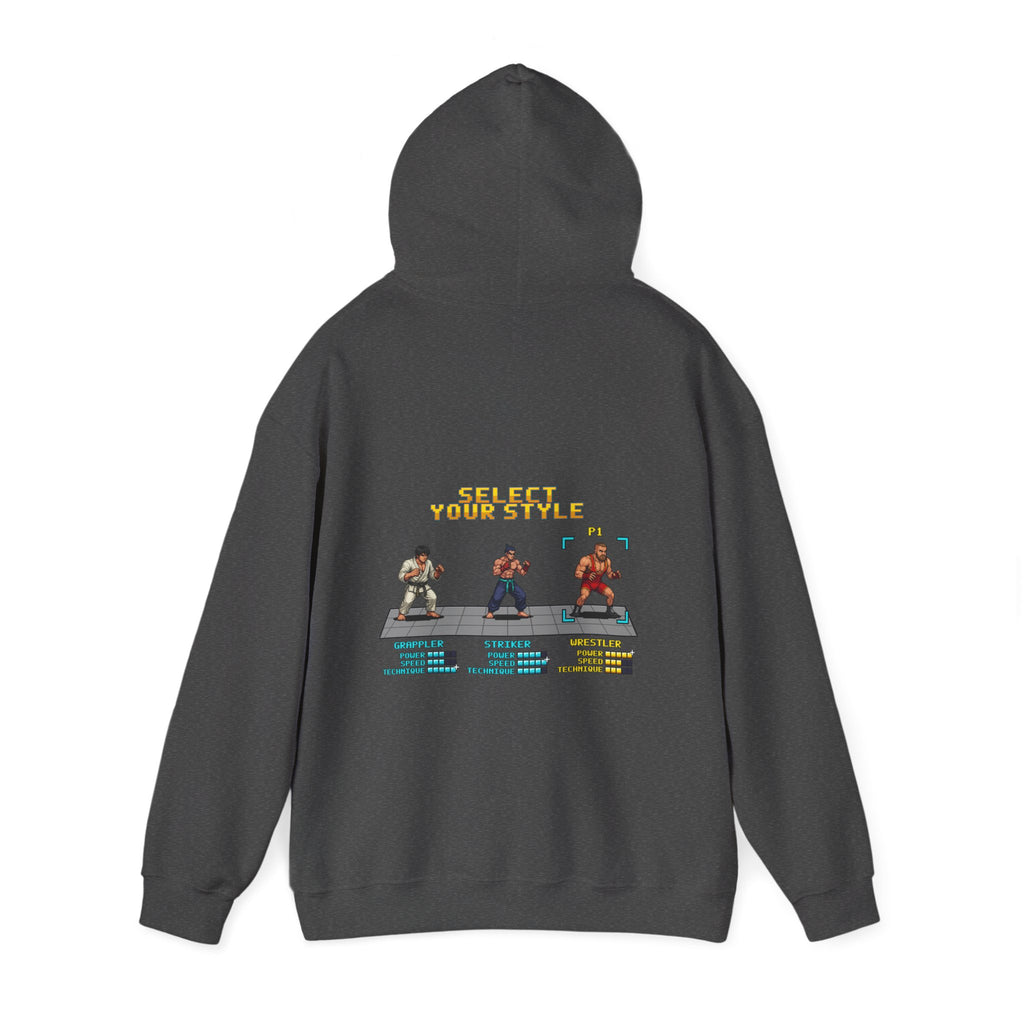 Wrestling Hoodie - Select Your Style: Wrestler - Retro Pixel Art Hoodie
