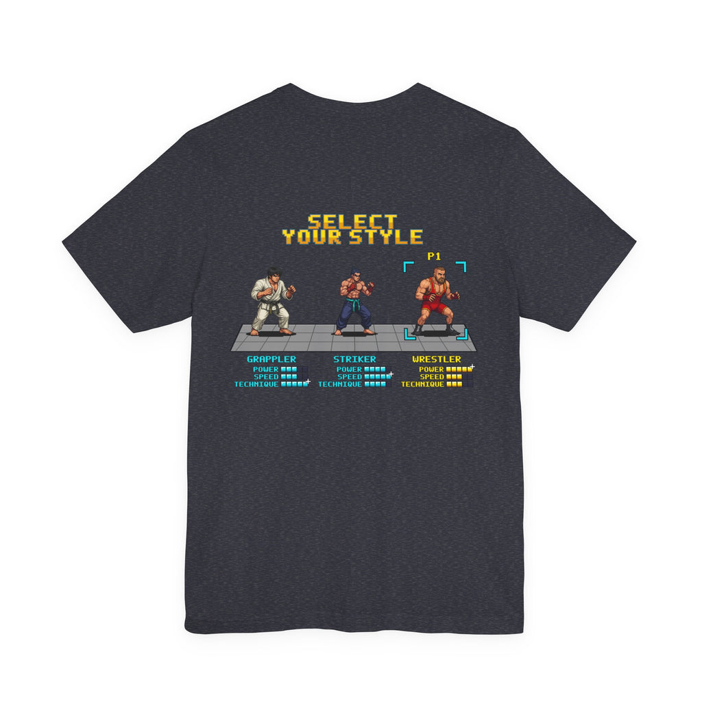 Wrestling Shirt - Select Your Style: Wrestler - Retro Pixel Art Tee
