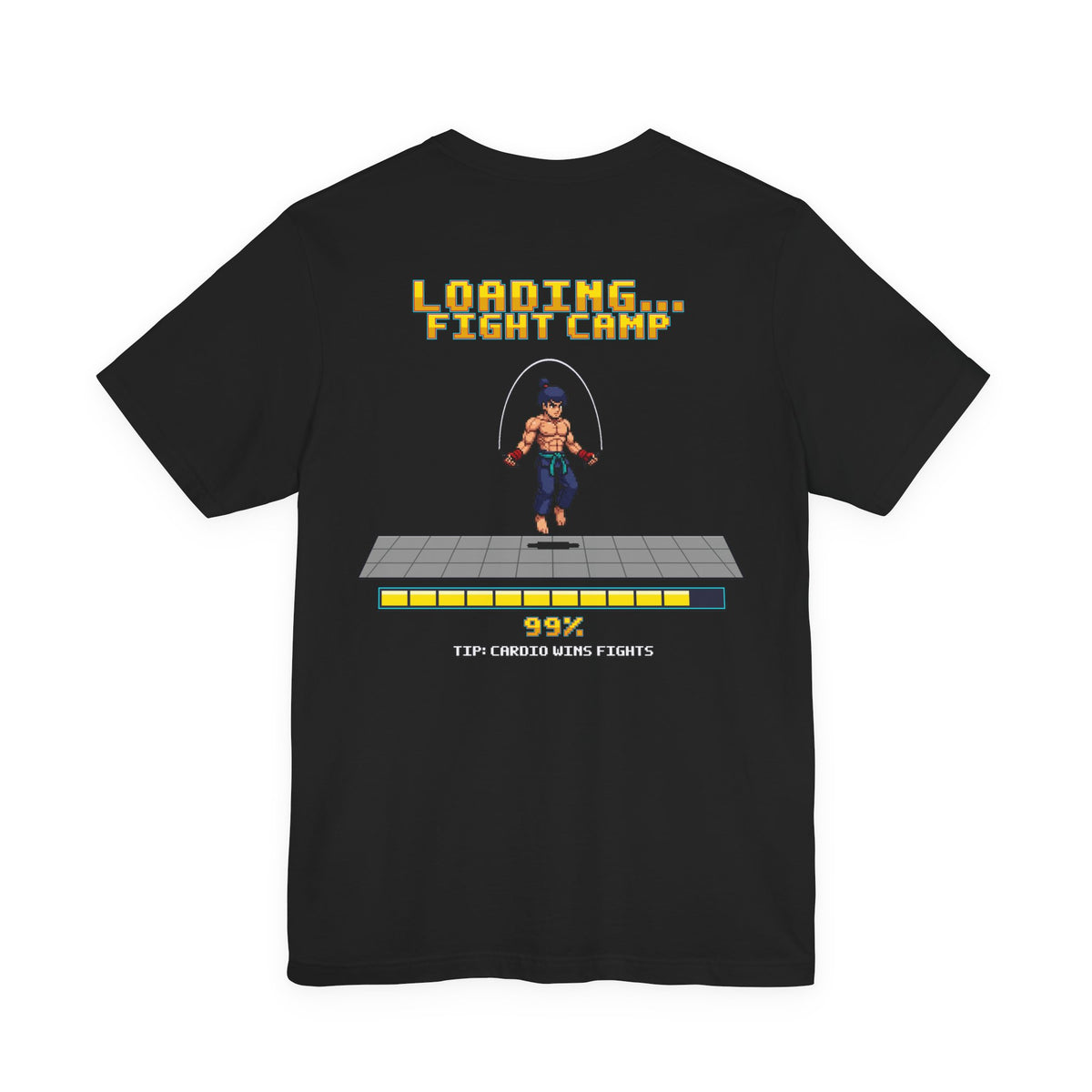 Boxing Shirt - Loading Fight Camp - Retro Pixel Art Tee