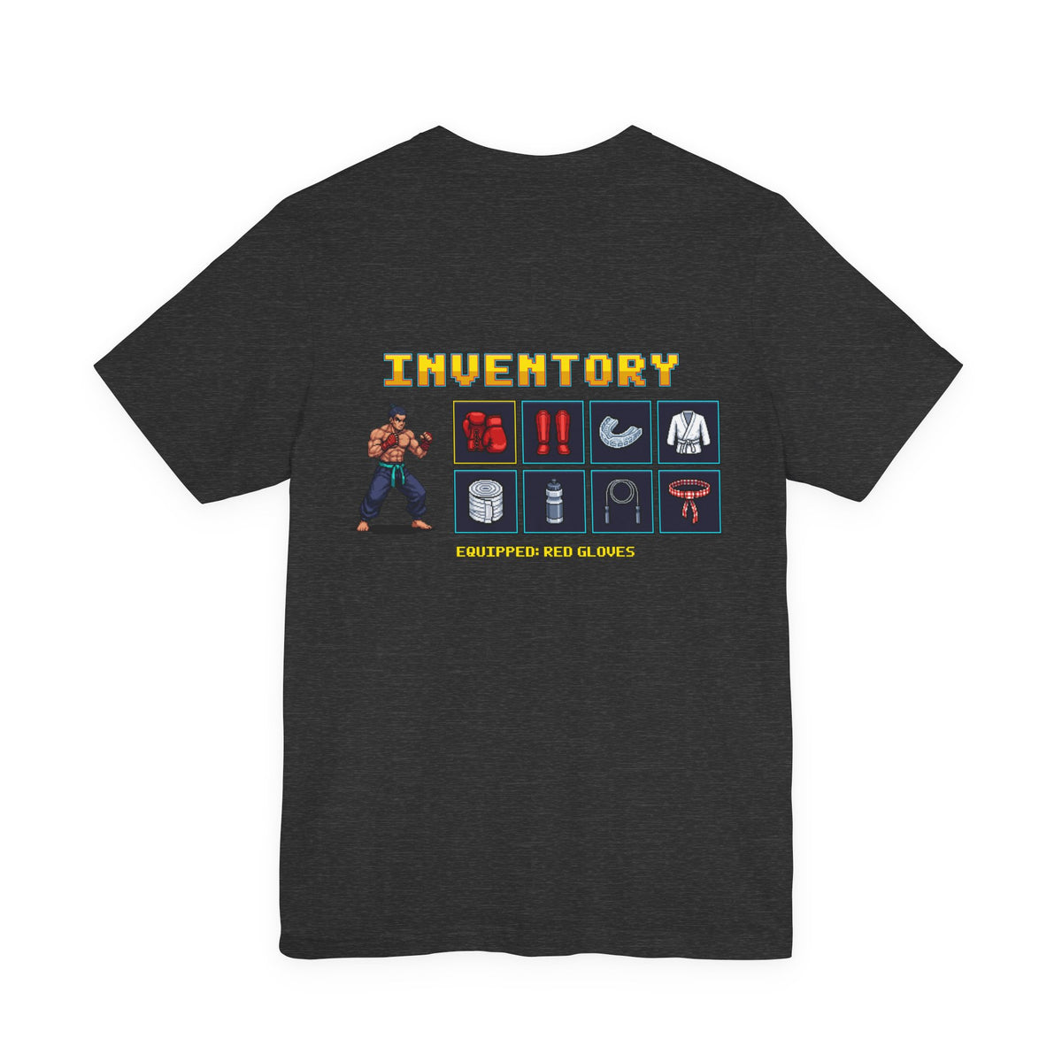 Martial Arts Shirt - Fight Gear Inventory - Retro Pixel Art Tee