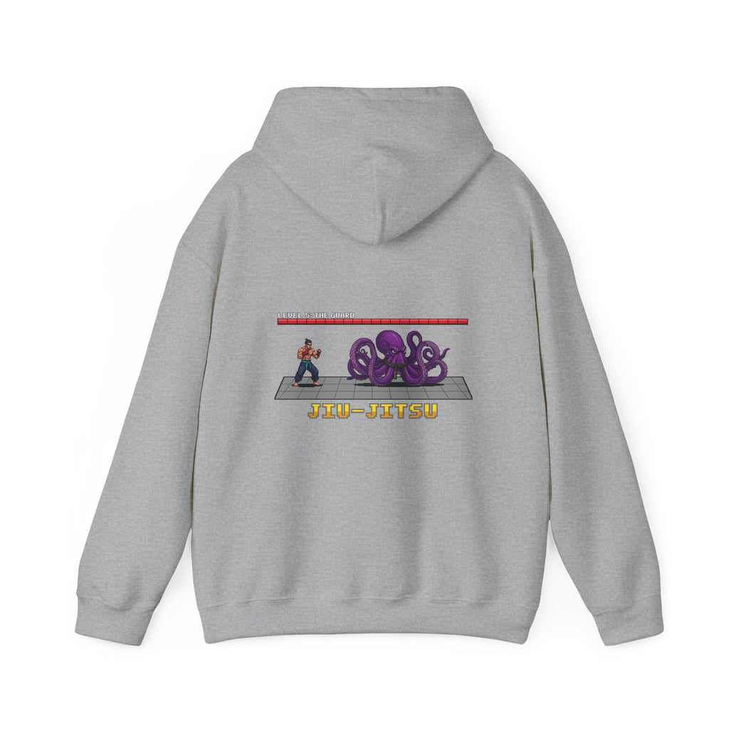 BJJ Hoodie - Octopus Guard Final Boss - Retro Pixel Art Hoodie