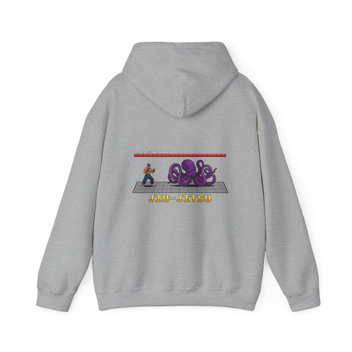 BJJ Hoodie - Octopus Guard Final Boss - Retro Pixel Art Hoodie