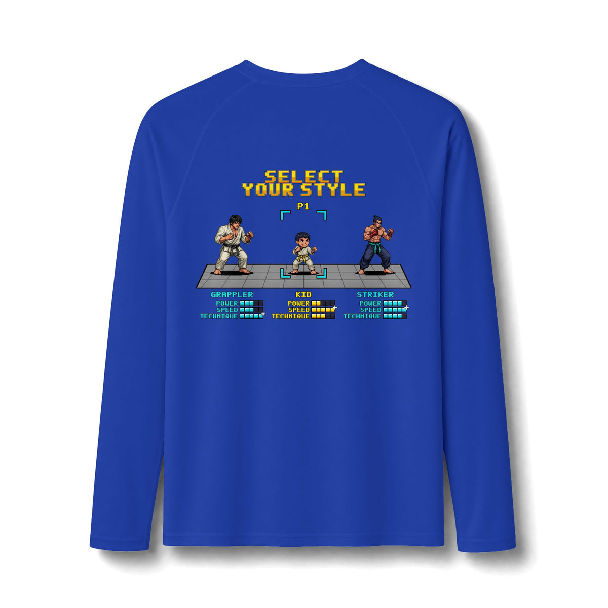 Kids Martial Arts Rash Guard - Select Your Style - Pixel Art Rashguard