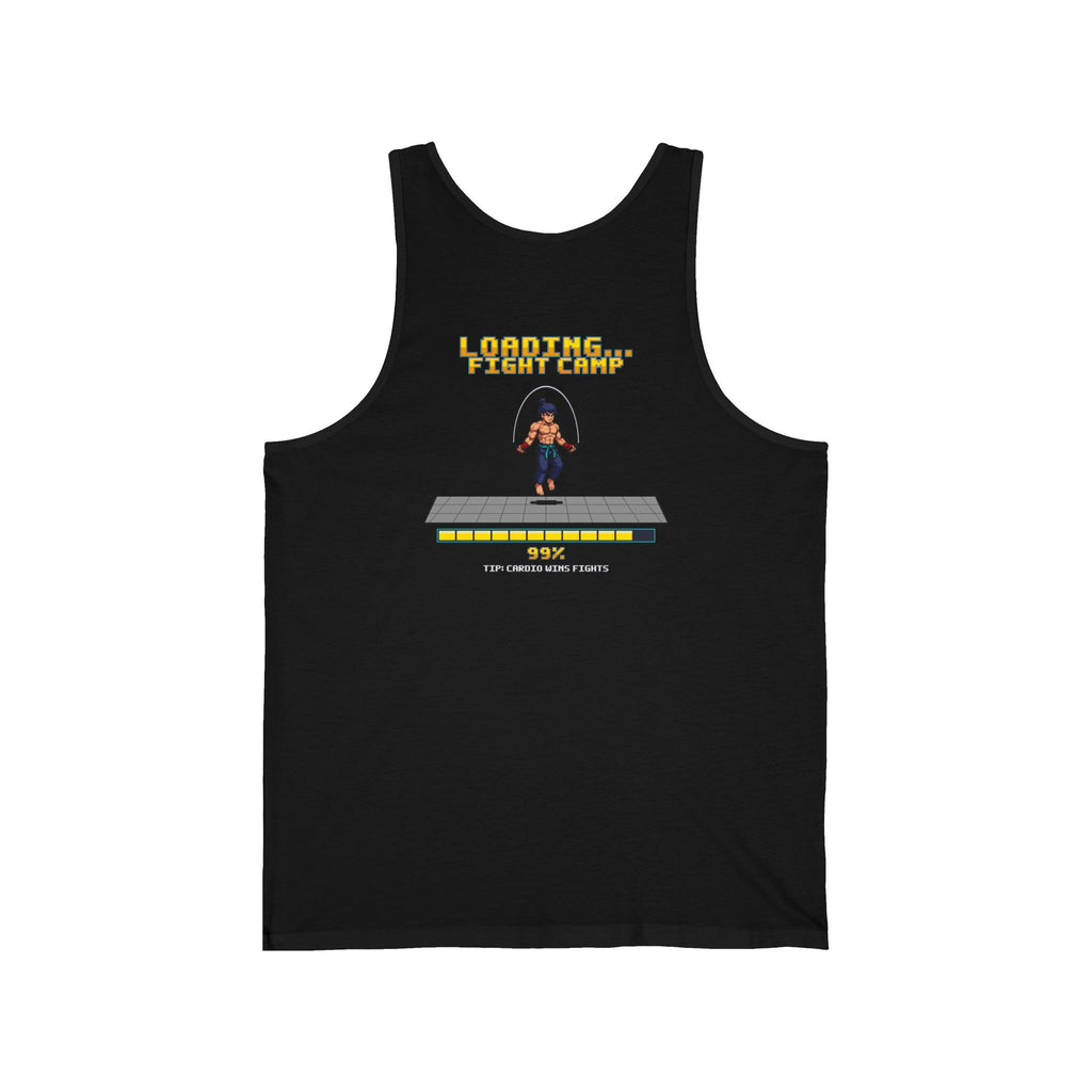 Boxing Tank Top - Loading Fight Camp - Retro Pixel Art Workout Tank