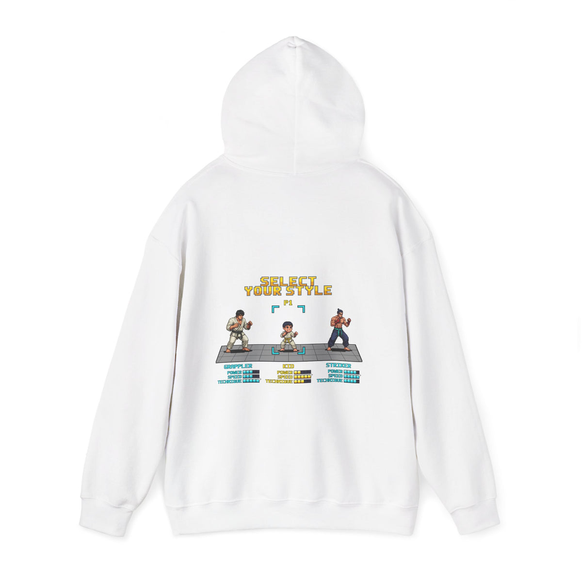 Kids Martial Arts Hoodie - Select Your Style - Retro Pixel Art Hoodie