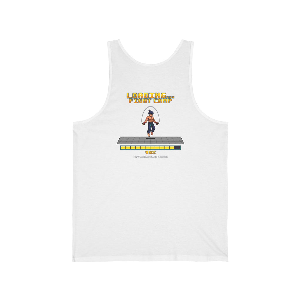 Boxing Tank Top - Loading Fight Camp - Retro Pixel Art Workout Tank
