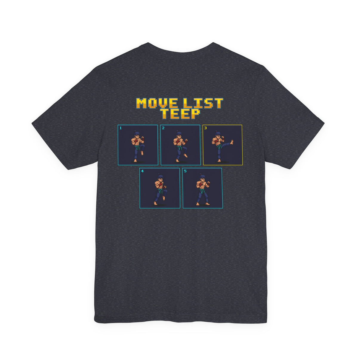 Muay Thai Shirt - Move List: Teep - Retro Pixel Art Tee