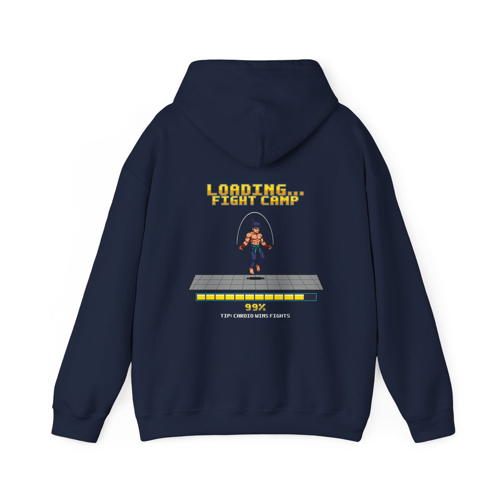 Boxing Hoodie - Loading Fight Camp - Retro Pixel Art Hoodie