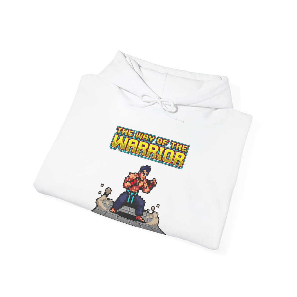 Martial Arts Hoodie - Press Start to Train - Retro Pixel Art Hoodie