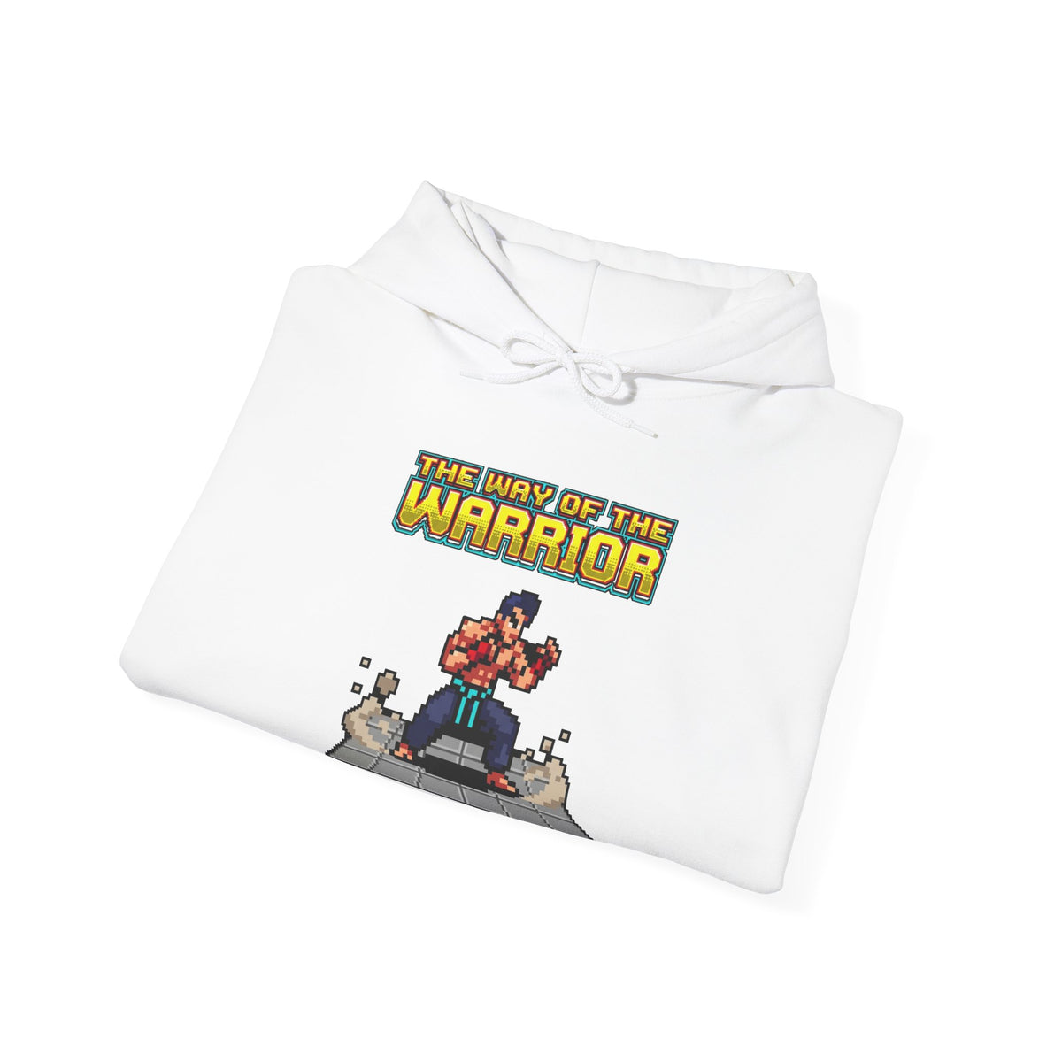 Martial Arts Hoodie - Press Start to Train - Retro Pixel Art Hoodie