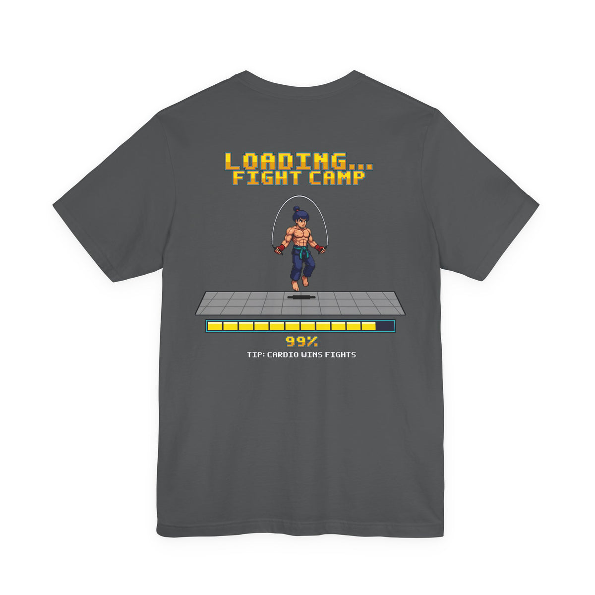 Boxing Shirt - Loading Fight Camp - Retro Pixel Art Tee