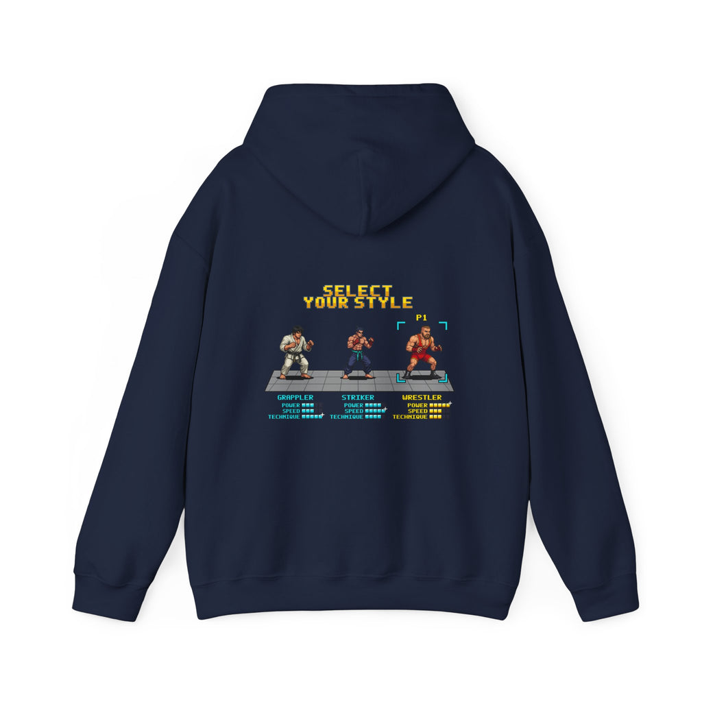 Wrestling Hoodie - Select Your Style: Wrestler - Retro Pixel Art Hoodie