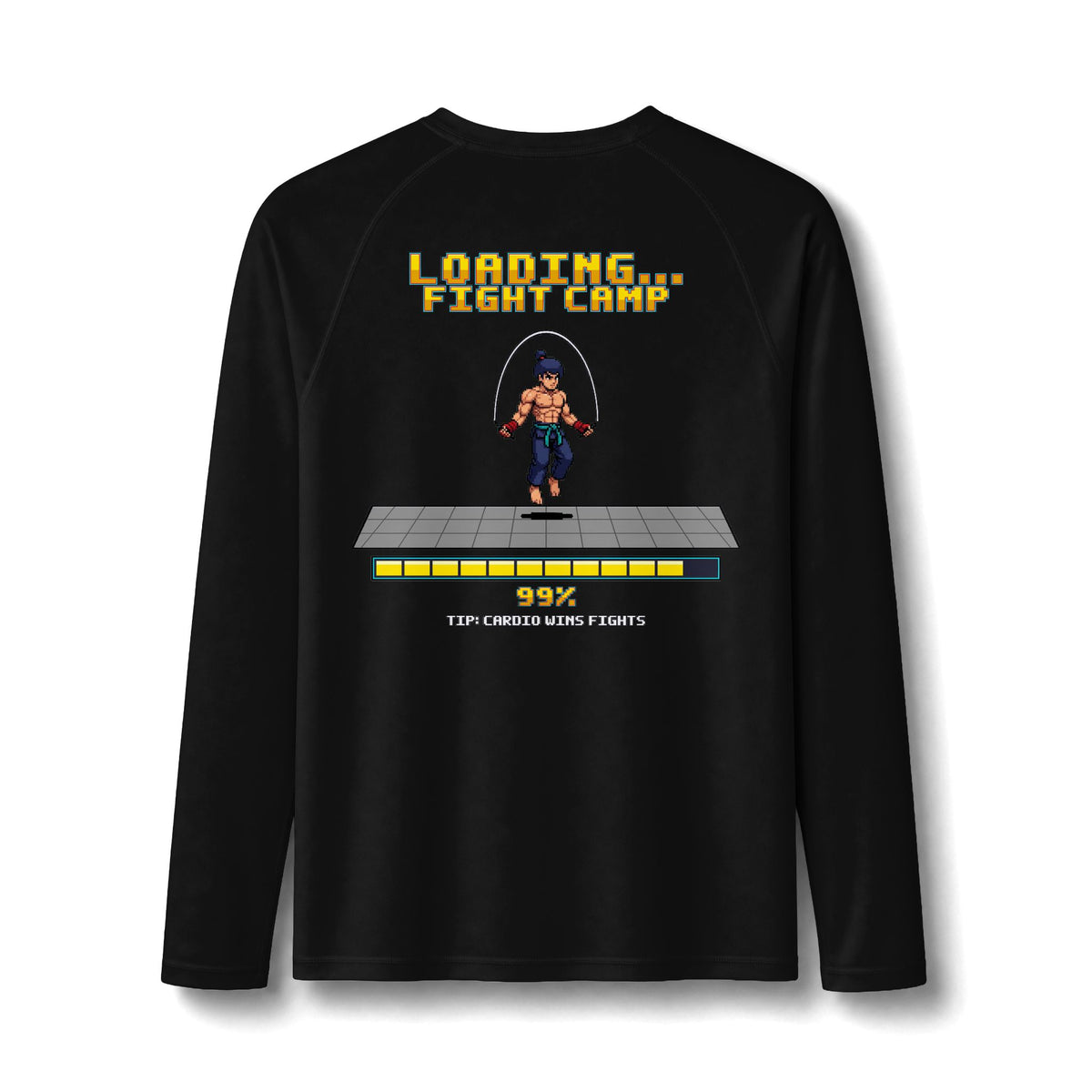 Boxing Rash Guard - Loading Fight Camp - Pixel Art Rashguard