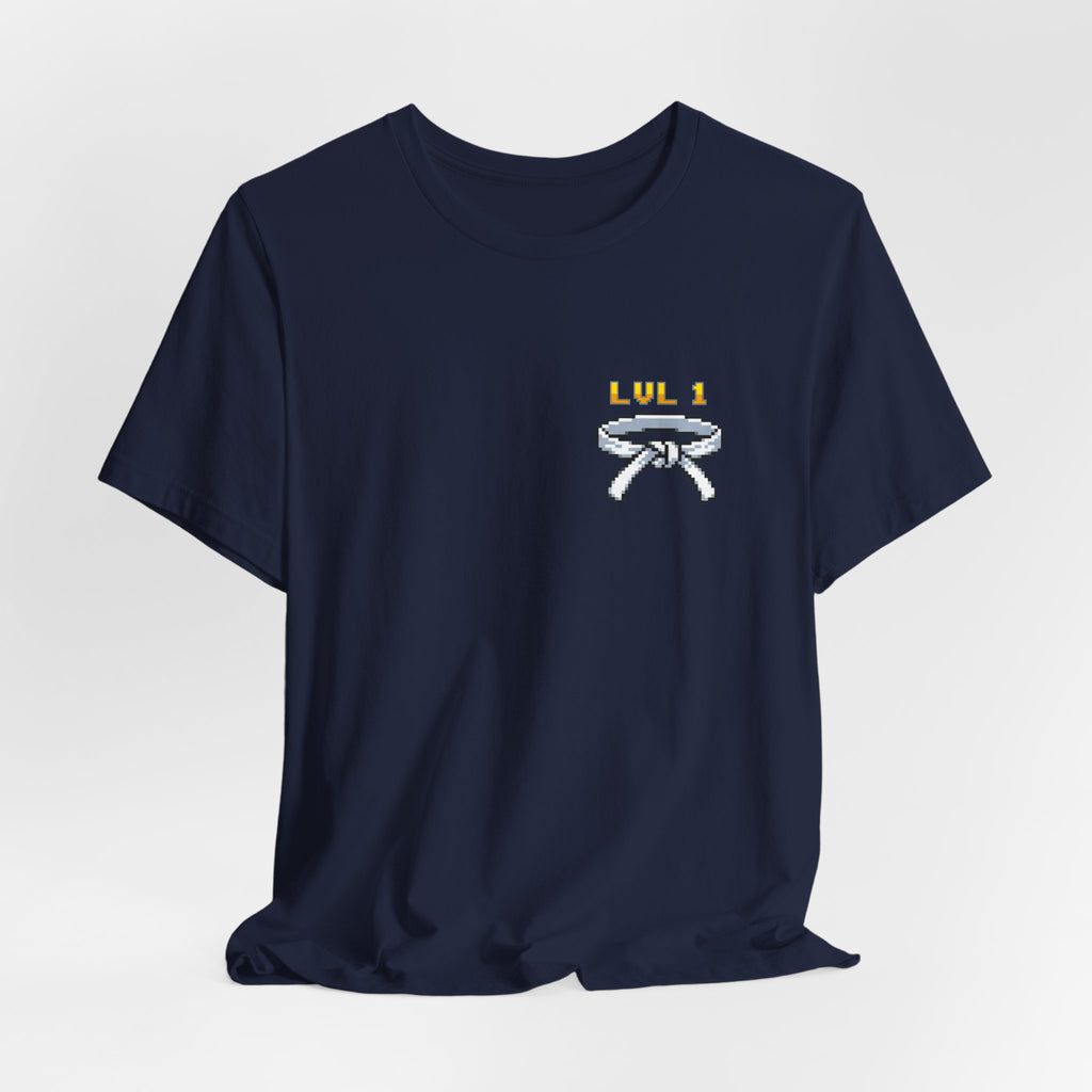 BJJ Shirt - Level Up Belt Ranks - Retro Pixel Art Tee