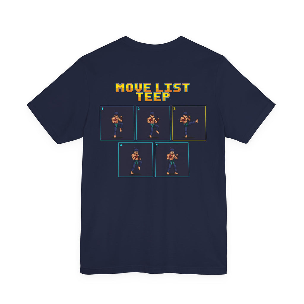 Muay Thai Shirt - Move List: Teep - Retro Pixel Art Tee