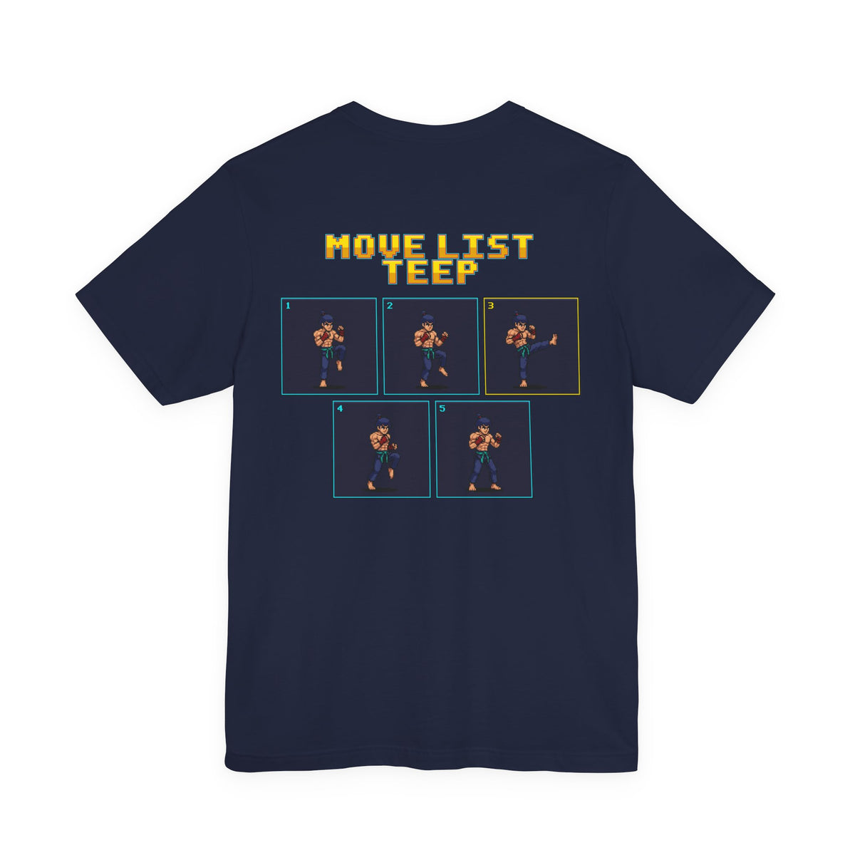 Muay Thai Shirt - Move List: Teep - Retro Pixel Art Tee