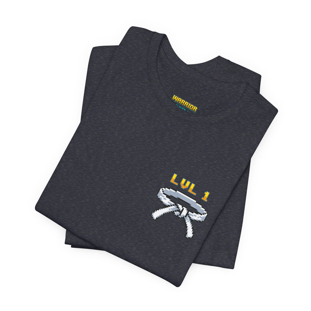 BJJ Shirt - Level Up Belt Ranks - Retro Pixel Art Tee