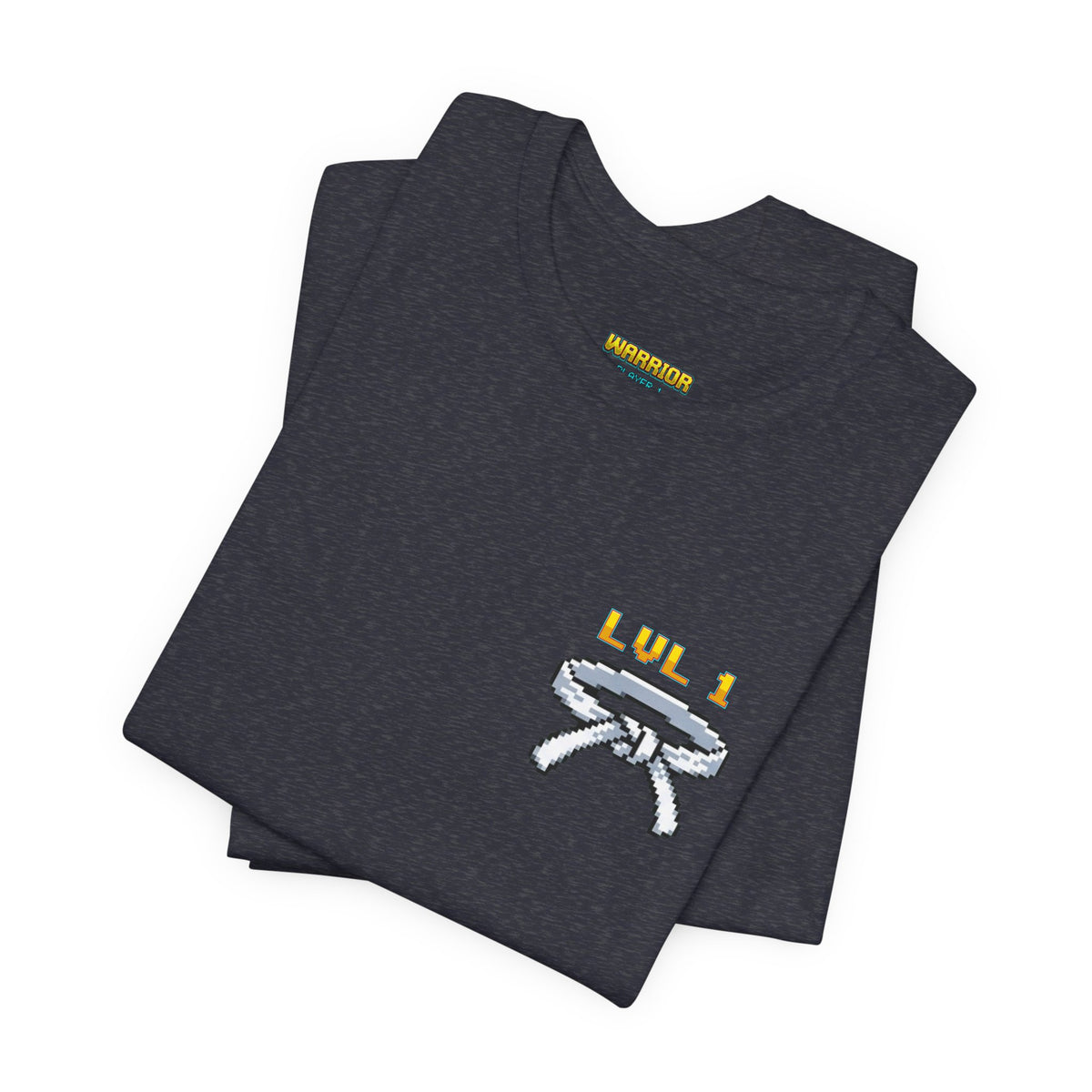 BJJ Shirt - Level Up Belt Ranks - Retro Pixel Art Tee
