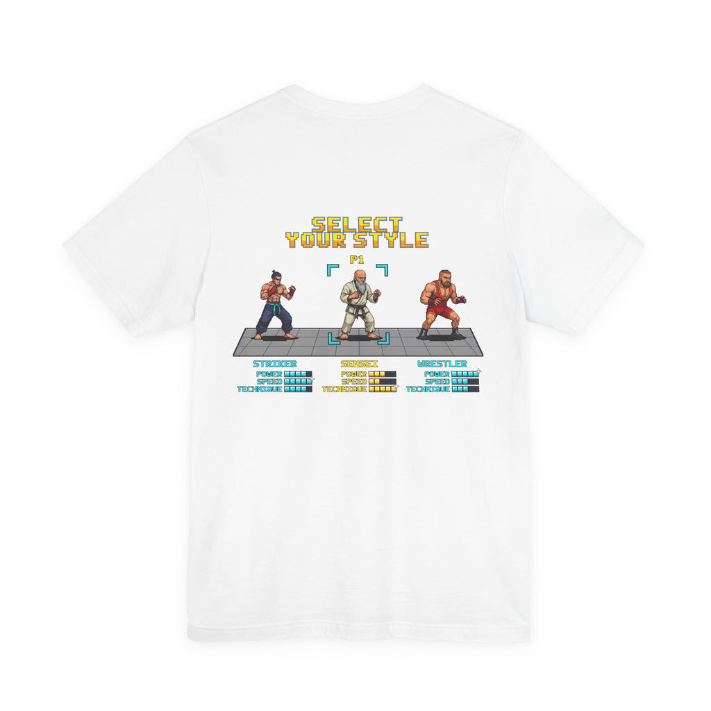Martial Arts Shirt - Select Your Style: Sensei - Retro Pixel Art Tee