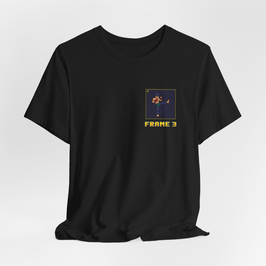 Muay Thai Shirt - Move List: Teep - Retro Pixel Art Tee