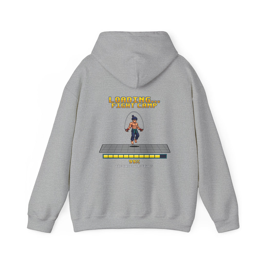 Boxing Hoodie - Loading Fight Camp - Retro Pixel Art Hoodie