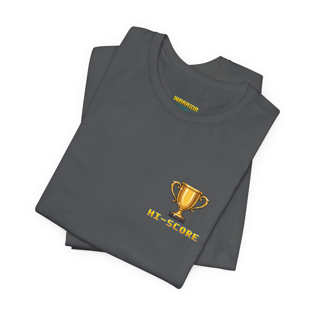 BJJ Shirt - High Score: Armbars and Triangles - Retro Pixel Art Tee