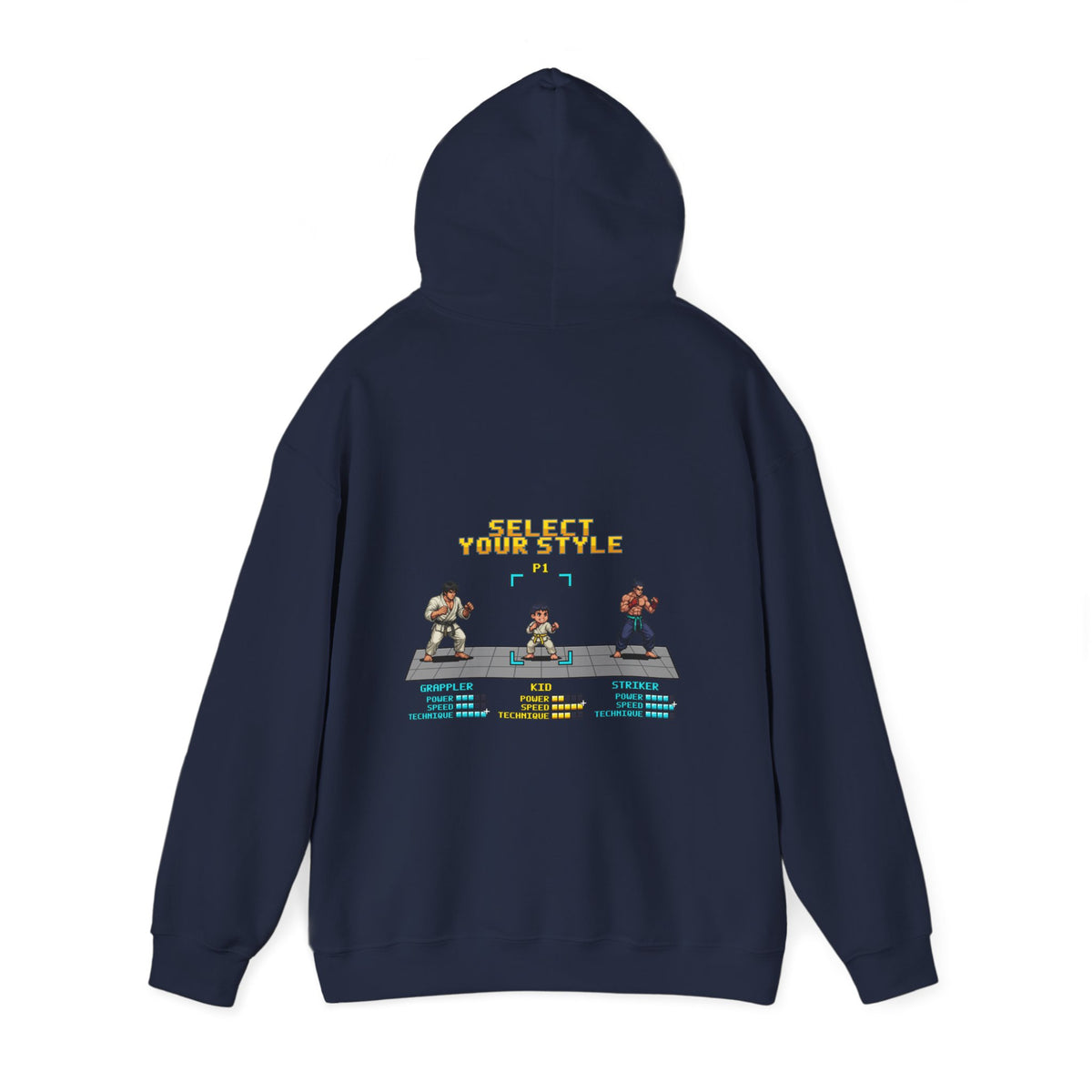 Kids Martial Arts Hoodie - Select Your Style - Retro Pixel Art Hoodie