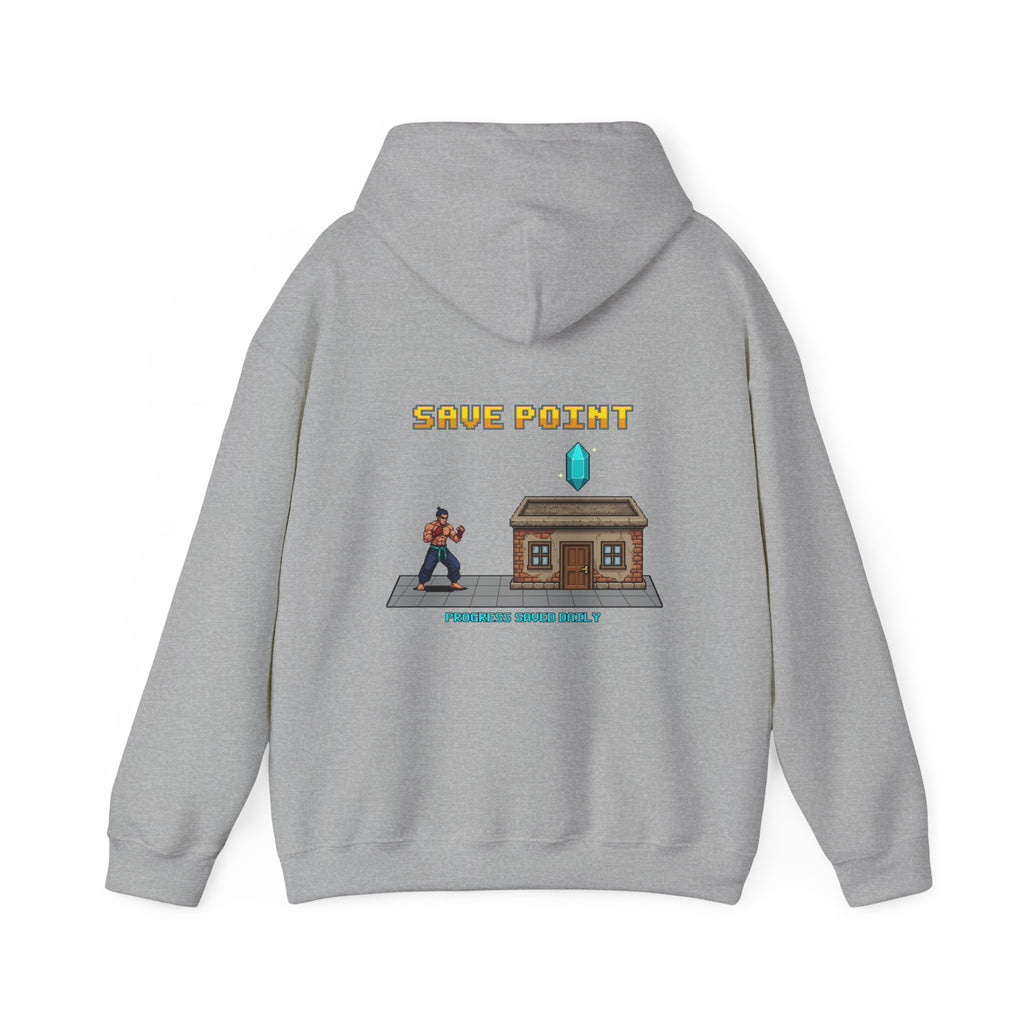 Gym Hoodie - Save Point - Retro Pixel Art Hoodie