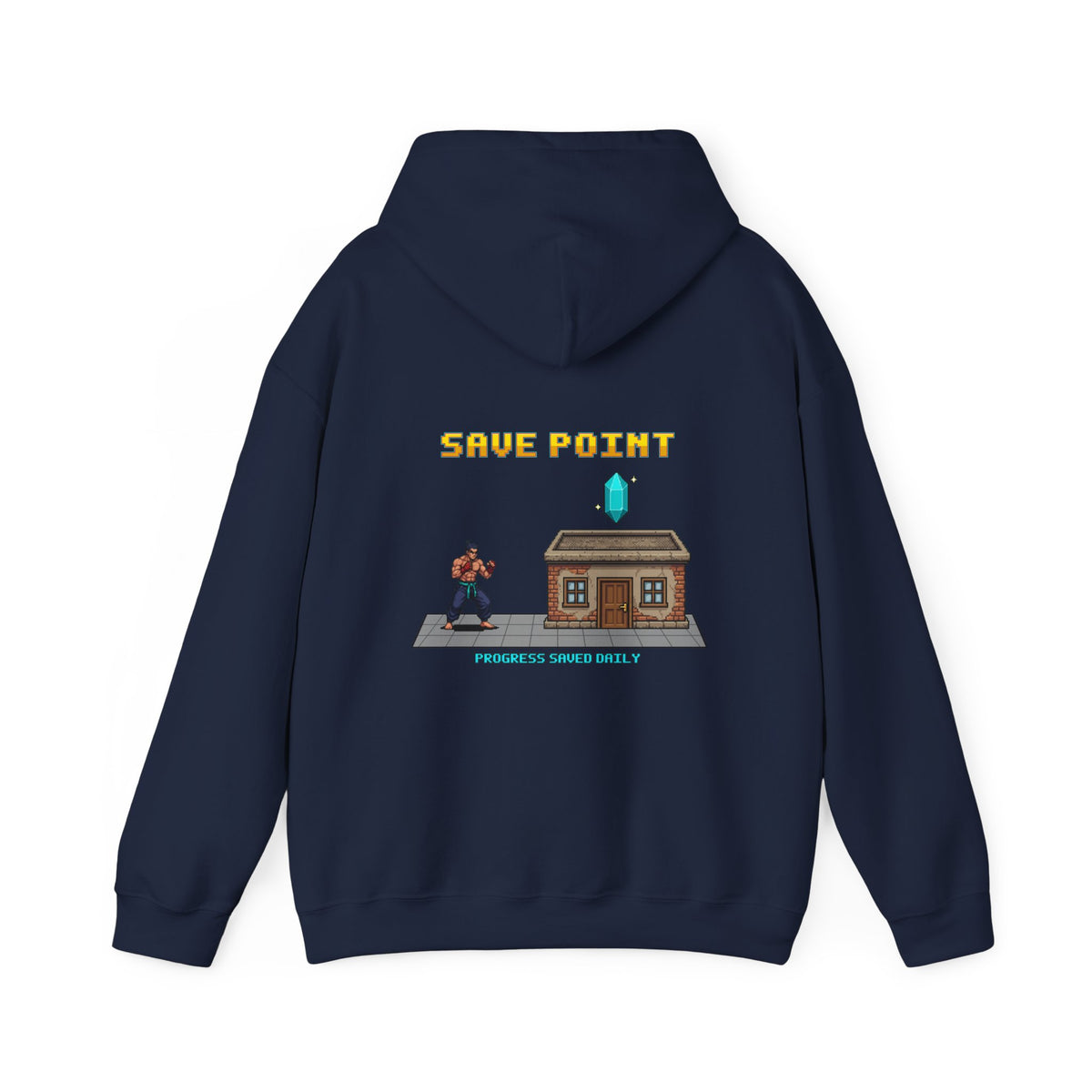 Gym Hoodie - Save Point - Retro Pixel Art Hoodie