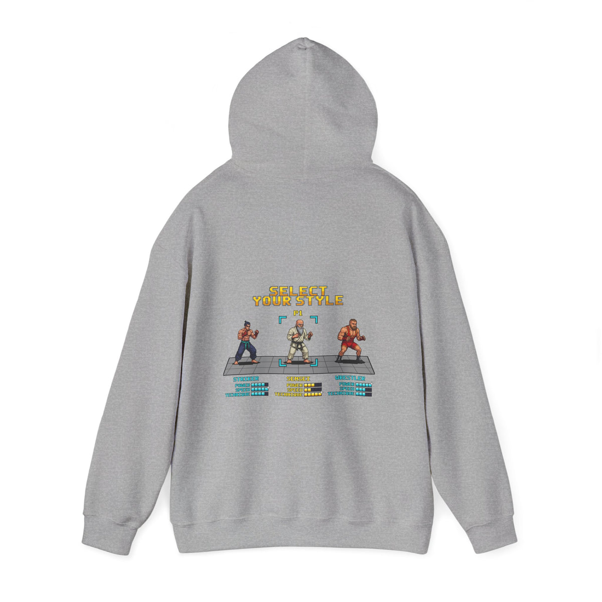 Martial Arts Hoodie - Select Your Style: Sensei - Retro Pixel Art Hoodie
