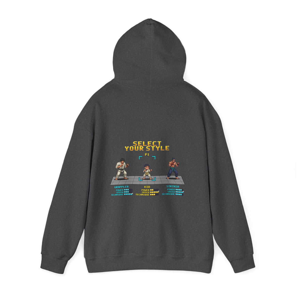 Kids Martial Arts Hoodie - Select Your Style - Retro Pixel Art Hoodie