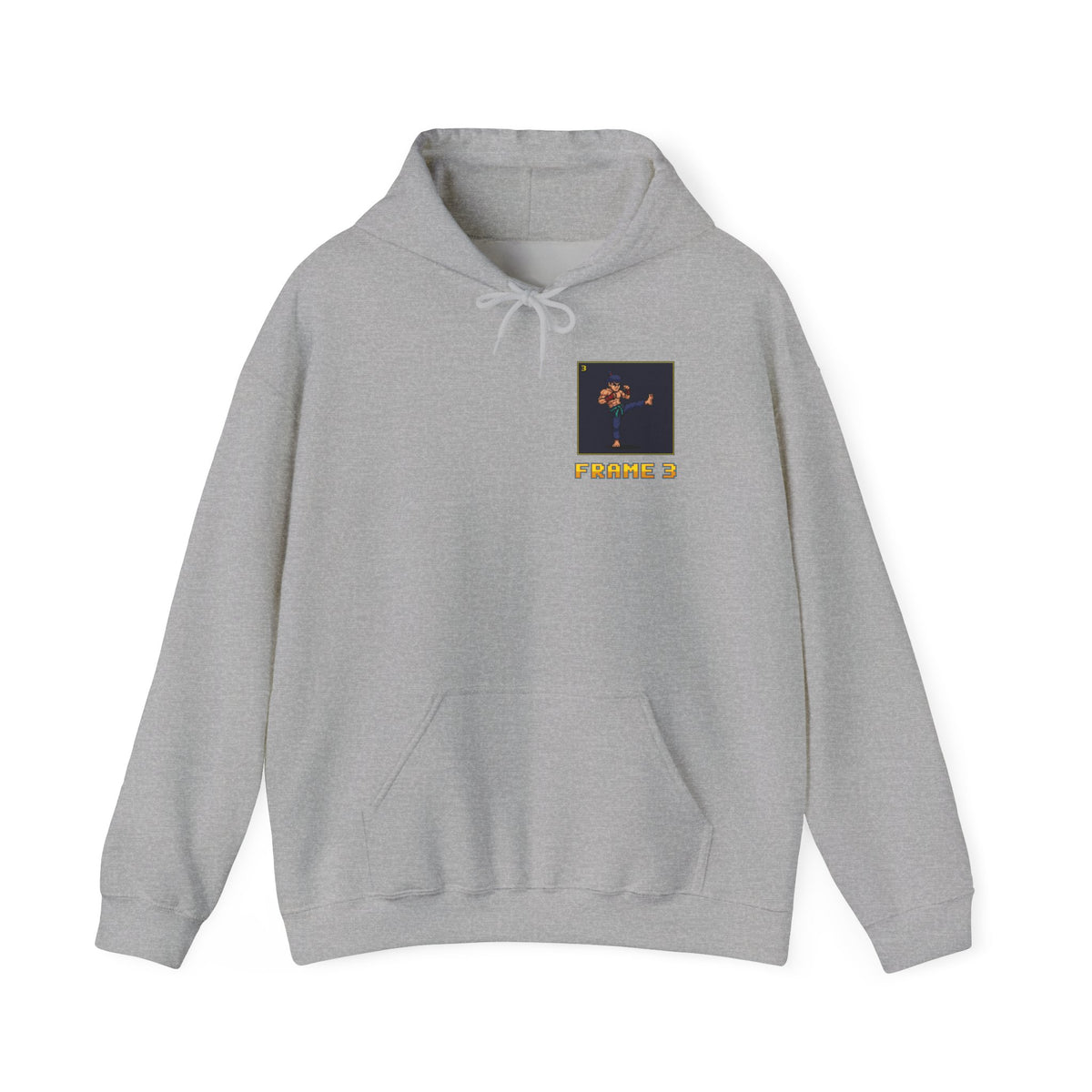 Muay Thai Hoodie - Move List: Teep - Retro Pixel Art Hoodie