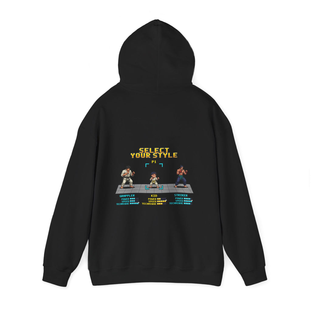 Kids Martial Arts Hoodie - Select Your Style - Retro Pixel Art Hoodie