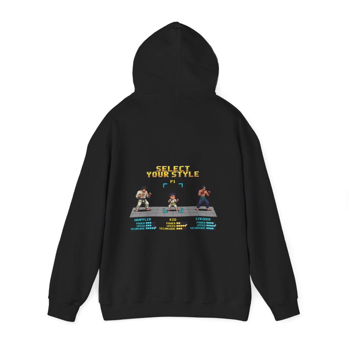 Kids Martial Arts Hoodie - Select Your Style - Retro Pixel Art Hoodie