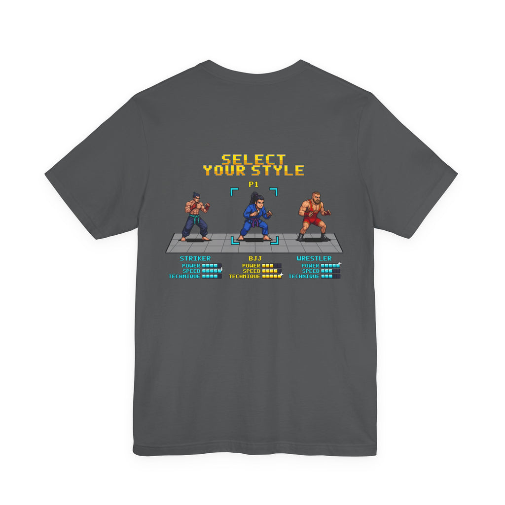 Womens BJJ Shirt - Select Your Style - Retro Pixel Art Tee