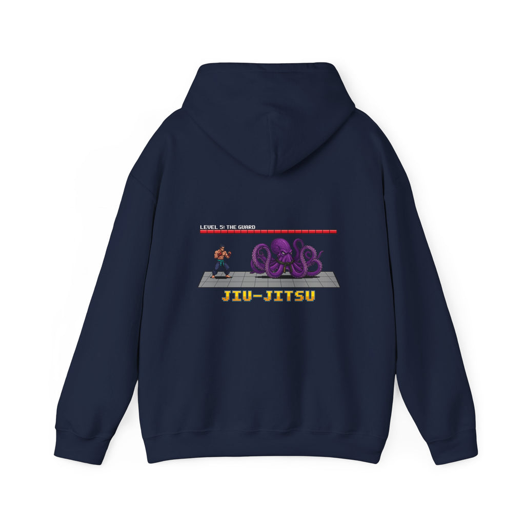 BJJ Hoodie - Octopus Guard Final Boss - Retro Pixel Art Hoodie
