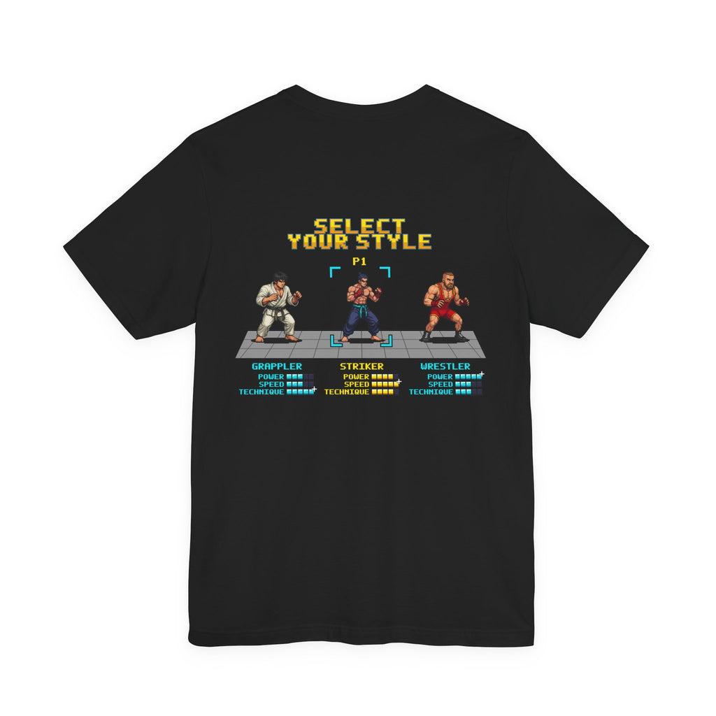 MMA Shirt - Select Your Style: Striker - Retro Pixel Art Tee
