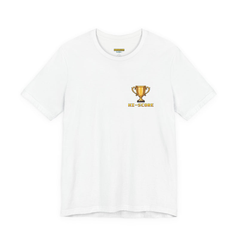 BJJ Shirt - High Score: Armbars and Triangles - Retro Pixel Art Tee
