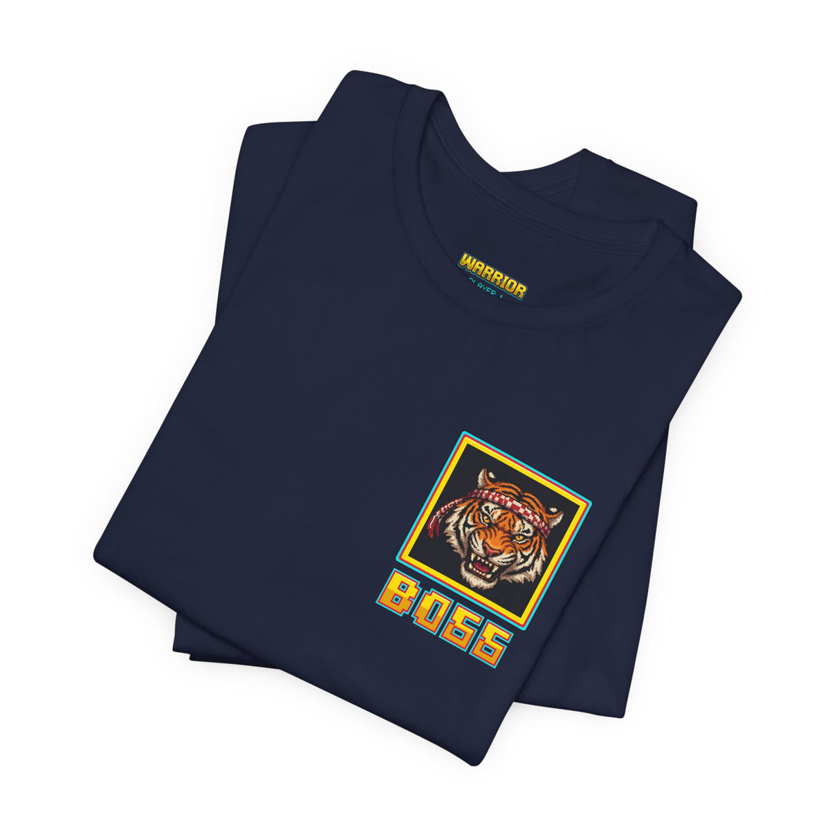 Muay Thai Shirt - Final Boss Tiger - Retro Pixel Art Tee