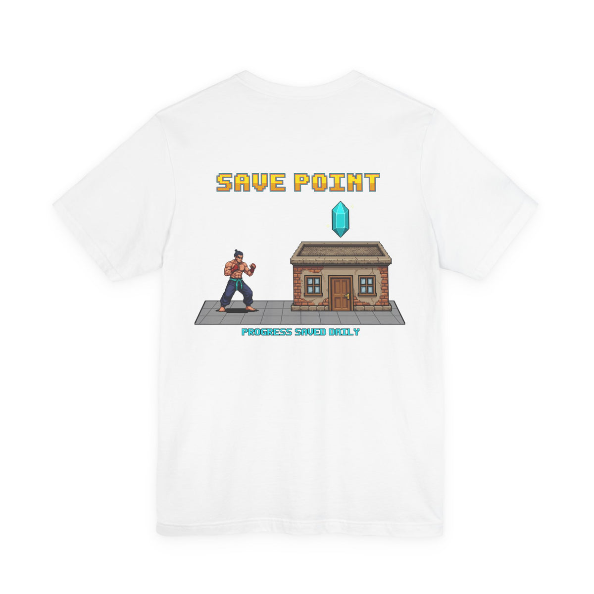 Gym Shirt - Save Point - Retro Pixel Art Tee