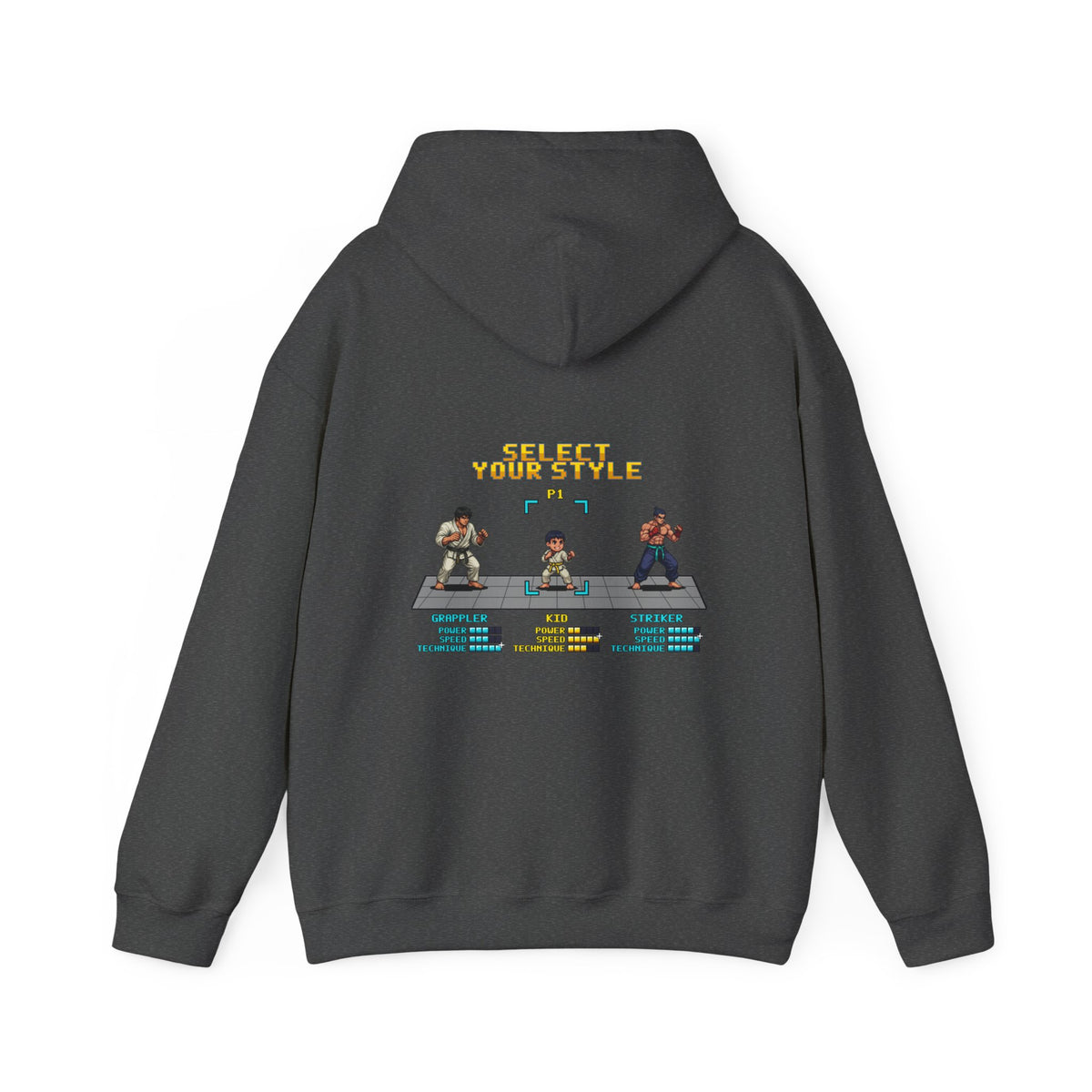 Kids Martial Arts Hoodie - Select Your Style - Retro Pixel Art Hoodie