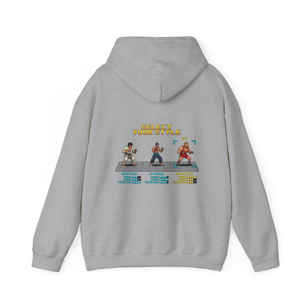 Wrestling Hoodie - Select Your Style: Wrestler - Retro Pixel Art Hoodie
