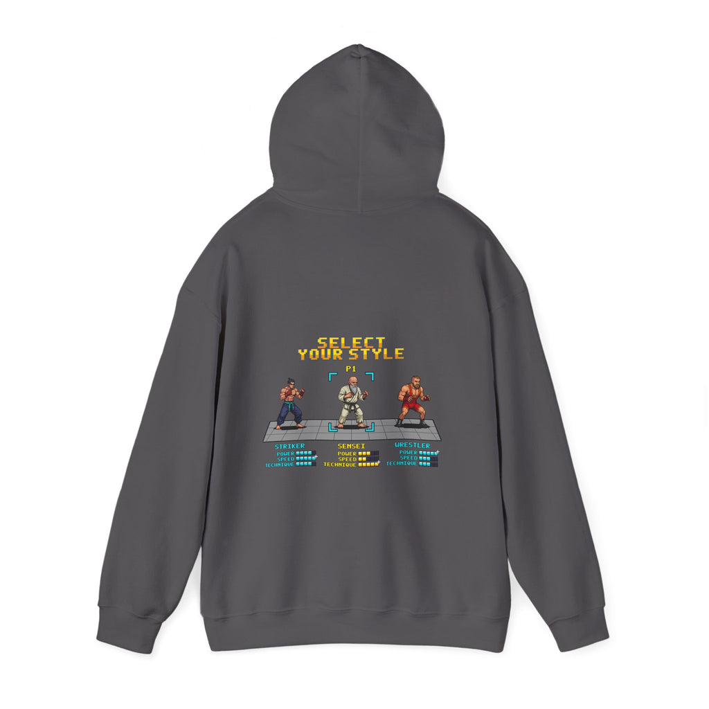 Martial Arts Hoodie - Select Your Style: Sensei - Retro Pixel Art Hoodie