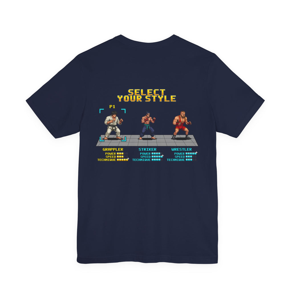 BJJ Shirt - Select Your Style: Grappler - Retro Pixel Art Tee